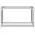 Produktbild 2 för Sidobord silver 120x40x78 cm rostfritt stål och glas