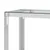 Produktbild 3 för Sidobord silver 120x40x78 cm rostfritt stål och glas