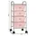 Förvaringsvagn 4 lådor rosa plast
