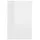 Skrivbord vit högglans 140x50x76 cm spånskiva