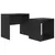 Produktbild 2 för Soffbord set svart 48x30x45 cm konstruerat trä