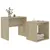 Produktbild 3 för Soffbord set sonoma-ek 48x30x45 cm konstruerat trä