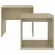 Produktbild 4 för Soffbord set sonoma-ek 48x30x45 cm konstruerat trä