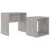 Produktbild 2 för Soffbord set betonggrå 48x30x45 cm konstruerat trä