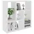 Produktbild 3 för Vägghylla vit 45,1x16x45,1 cm spånskiva