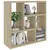 Produktbild 3 för Vägghylla sonoma-ek 45,1x16x45,1 cm spånskiva