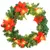 Produktbild 2 för Julkrans med lysdioder grön 60 cm PVC