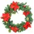 Produktbild 3 för Julkrans med lysdioder grön 60 cm PVC