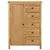 Produktbild 3 för vidaXl Garderob 76x52x105 cm massiv ek