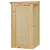 Produktbild 5 för Väggmonterat hörnskåp 45x28x60 cm massiv ek 