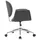Snurrbar kontorsstol grå tyg