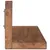 Produktbild 5 för Vägghyllor 2 st 120x10x10 cm massivt teakträ