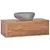 Produktbild 9 för Väggmonterad badrumskommod 90x45x30 cm massiv teak