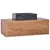 Produktbild 10 för Väggmonterad badrumskommod 90x45x30 cm massiv teak