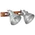 Produktbild 2 för Industriell vägglampa silver 45x25 cm E27