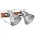 Produktbild 11 för Industriell vägglampa silver 45x25 cm E27