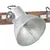 Produktbild 4 för Industriell vägglampa silver 45x25 cm E27