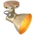 Produktbild 2 för Industriell vägglampa/taklampa 2 st mässing 20x25 cm E27
