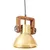 Produktbild 2 för Hänglampa industriell 25 W mässing rund 19 cm E27