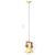 Produktbild 11 för Hänglampa industriell 25 W mässing rund 19 cm E27