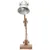 Produktbild 3 för Skrivbordslampa industriell silver rund 58x18x90 cm E27