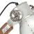 Produktbild 6 för Skrivbordslampa industriell silver rund 58x18x90 cm E27
