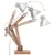 Produktbild 10 för Skrivbordslampa industriell silver rund 58x18x90 cm E27