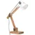 Produktbild 2 för Skrivbordslampa industriell vit rund 58x18x90 cm E27