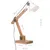 Produktbild 11 för Skrivbordslampa industriell vit rund 58x18x90 cm E27