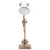 Produktbild 3 för Skrivbordslampa industriell vit rund 58x18x90 cm E27