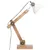 Produktbild 4 för Skrivbordslampa industriell vit rund 58x18x90 cm E27