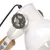Produktbild 6 för Skrivbordslampa industriell vit rund 58x18x90 cm E27