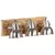 Produktbild 3 för Vägglampa industriell silver 70x23 cm E27 mangoträ