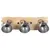 Produktbild 4 för Vägglampa industriell silver 68x23 cm E27 mangoträ
