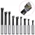 Produktbild 7 för Borrverktygssats 15 delar 50 mm borrchuck MT3-F1-12
