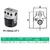 Produktbild 9 för Borrverktygssats 15 delar 50 mm borrchuck MT3-F1-12