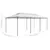 Produktbild 6 för Paviljong 600x298x270 cm vit 180g/m²