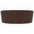 Produktbild 4 för Handfat med bräddavlopp matt mörkbrun 36x13 cm keramik