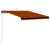 Produktbild 7 för Markis manuellt infällbar 300x250 cm orange och brun