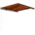 Produktbild 3 för Markis manuellt infällbar 350x250 cm orange och brun