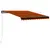 Produktbild 7 för Markis manuellt infällbar 350x250 cm orange och brun