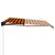 Produktbild 2 för Markis manuellt infällbar 400x300 cm orange och brun