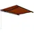 Produktbild 3 för Markis manuellt infällbar 450x300 cm orange och brun