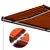 Produktbild 5 för Markis manuellt infällbar med LED 450x300 cm orange och brun
