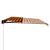 Produktbild 3 för Markis manuellt infällbar med LED 600x300 cm orange och brun