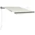 Produktbild 11 för Infällbar markis med vindsensor & LED 300x250 cm gräddvit