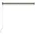Produktbild 4 för Infällbar markis med vindsensor & LED 300x250 cm gräddvit