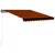 Produktbild 2 för Infällbar markis med vindsensor & LED 300x250 cm orange & brun