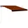 Infällbar markis med vindsensor & LED 350x250 cm orange och brun