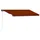 Infällbar markis med vindsensor & LED 400x300 cm orange & brun